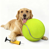 INSUM 9.5-inch giant tennis ball outdoors for active play and training