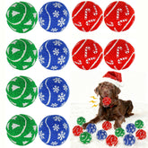 INSUM Christmas dog balls 12-pack for festive indoor fetch and décor.
