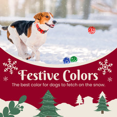 INSUM Christmas dog balls blue Christmas tree for durable, active games