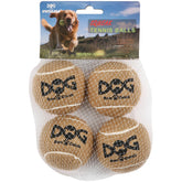 INSUM squeaky dog balls brown 2.5 inch pack for fetch play