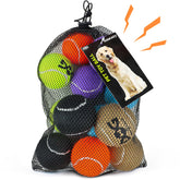 INSUM squeaky tennis ball pack engages dogs for durable fetch and bright visibility