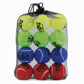 INSUM tennis balls with mesh bag for easy carry and cleanup during outdoor play