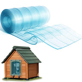 InTrans dog door flap transparent installation shows easy DIY setup for dog houses.