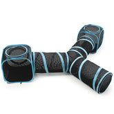 INTURN cat furniture tent assembly setup shows modular layout for versatile play zones.