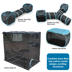 INTURN Catio Mega Kit multiple entrances encourage independent exploration