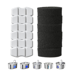 Invengo MeowFlow replacement filter set boosts water freshness for pets daily hydration.