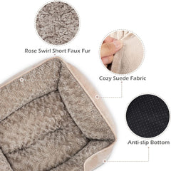 INVENHO dog bed low-entry design offers easy access for small and aging dogs.