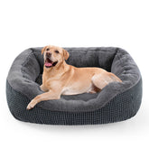 INVENHO large dog bed with soft plush surface for cozy lounging
