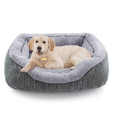 INVENHO Medium Dog Bed plush surface for cozy lounging.