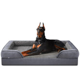 INVENHO Orthopedic XXL dog bed front view shows plush egg-crate foam support