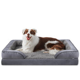 INVENHO orthopedic large dog bed egg foam close-up highlighting joint support.