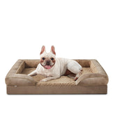 INVENHO orthopedic medium dog bed with egg-crate foam for joint comfort and support.
