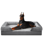 INVENHO Orthopedic XXL dog bed front view for secure, cozy lounging