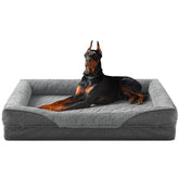 INVENHO orthopedic XXL dog bed hero shot showing secure, cozy lounging space for large dogs