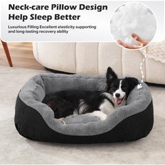 INVENHO small dog bed anti-slip bottom keeps bed secure during play