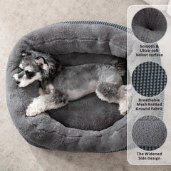 INVENHO Small Dog Bed anti-slip bottom keeps the bed steady during use.