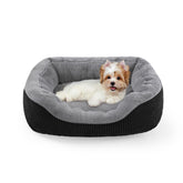 INVENHO small dog bed front view with plush surface for cozy, calming naps