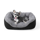 INVENHO small dog bed front view shows cozy rectangle shape for lounging