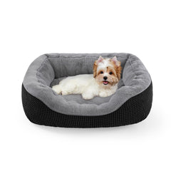 INVENHO small dog bed front view with plush surface for cozy, calming naps