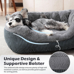 INVENHO Small Dog Bed washable fabric for easy cleaning and fresh pets.