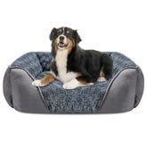 INVENHO X-Large Dog Bed rectangle top view showing roomy space for dogs.