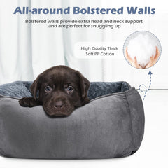 INVENHO X-Large Dog Bed ultra-soft faux fur close-up highlighting cozy warmth.
