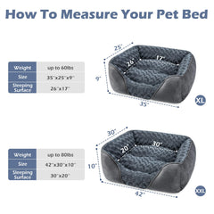 INVENHO XX-Large dog bed anti-slip bottom keeps bed in place