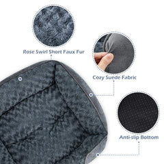 INVENHO XX-Large dog bed washable cover demonstrates easy cleaning