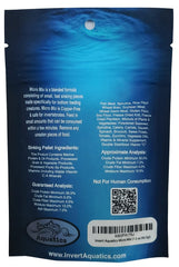 Invert Aquatics Micro Mix deep dweller nutri-spheres close-up showing nutrient-rich cores for daily nutrition