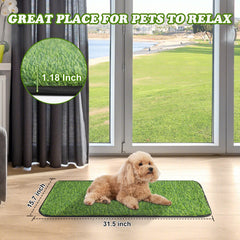 InwodiTeki tapete de gram artificial para mascotas, ideal para entrenamiento y juego.