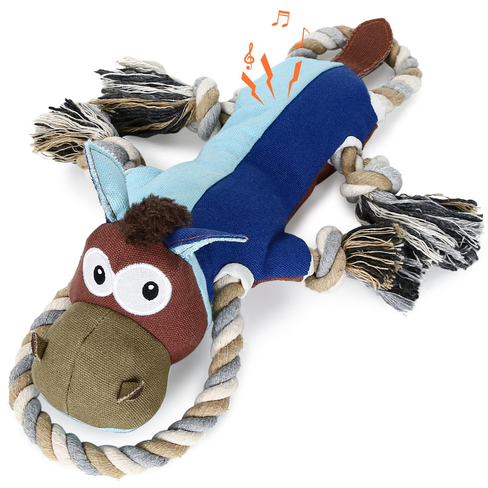 IOKHEIRA double-layer canvas dog toy for aggressive chewers