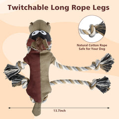 IOKHEIRA large-dog toy with long tug ropes for interactive play.