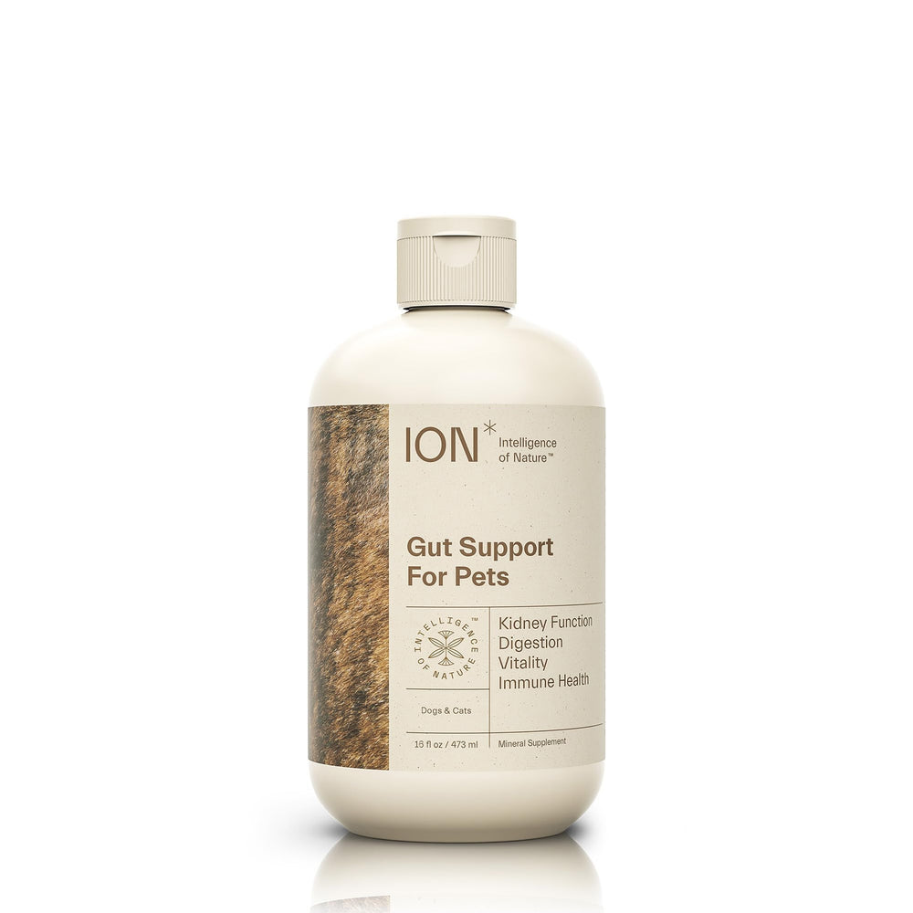 ION* Gut Support for Pets bottle pour enables easy daily administration for gut balance