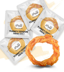 iPaw Turkey Tendons pack small — a single-ingredient chew for safe chewing.