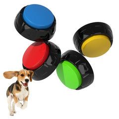 ipawspace voice recording button front view in yellow, ideal for quick training cues.