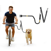 IPETBA dog bike leash high-mounted design keeps the leash away from pedals for safer rides.