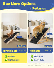 IPETBA non-slip surface and crossbars keep paws steady during climbs.