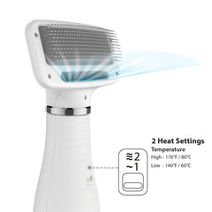 iPettie narrow-gap slicker brush for short straight coats, enabling gentle detangling.