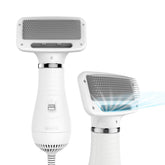 iPettie pet dryer during drying while grooming saves time.