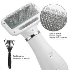 iPettie pet dryer quiet operation helps keep pets calm during styling.