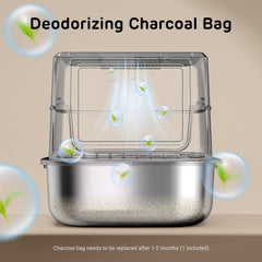 iPettie S01 20L litter box carbon filter for odor reduction.