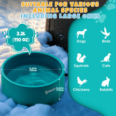 IPOW 3.2L capacity bowl ready for multiple pets.