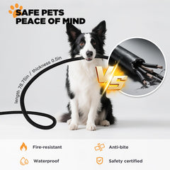 IPOW anti-chew cord design shown with sturdy 200cm cord for safety