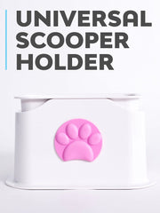 iPrimio scooper holder with heavy stability reduces litter dust