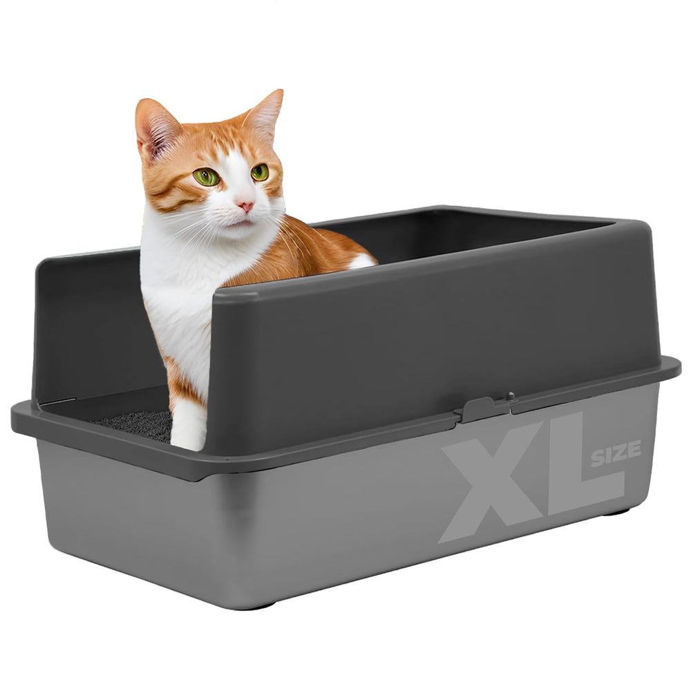 iPrimio XL litter box enclosure stainless lid showcases durable design for easy scooping and containment.