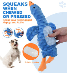 IPTPAS goose dog toy wings-crinkle excites dogs with textured sensory cues during play.
