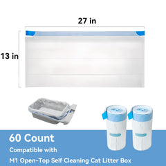 IQMaoGo leak-proof LDPE litter bag keeps your home clean and fresh