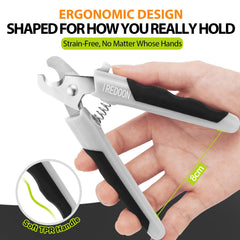 IREDOON ergonomic handle minimizes hand strain during grooming.