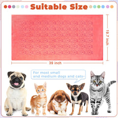 Irenare 12-pack colorful towels aid color coding for pets
