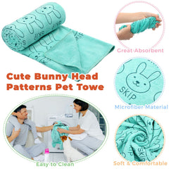 Irenare microfiber towel with soft pattern design for gentle drying